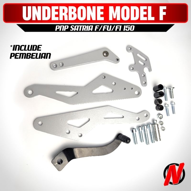 Underbone Satria Fu Custom Model F UB Suzuki Satria F/FU 150 plat besi tebal