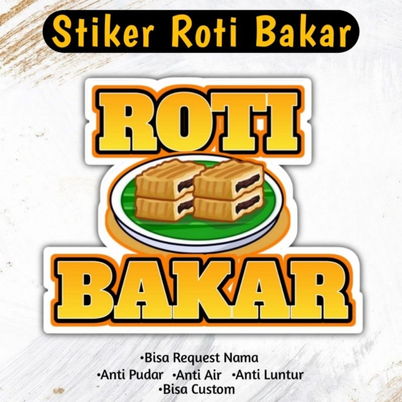 

Stiker Roti Bakar | Stiker Aksesoris jualan Bisa Custom