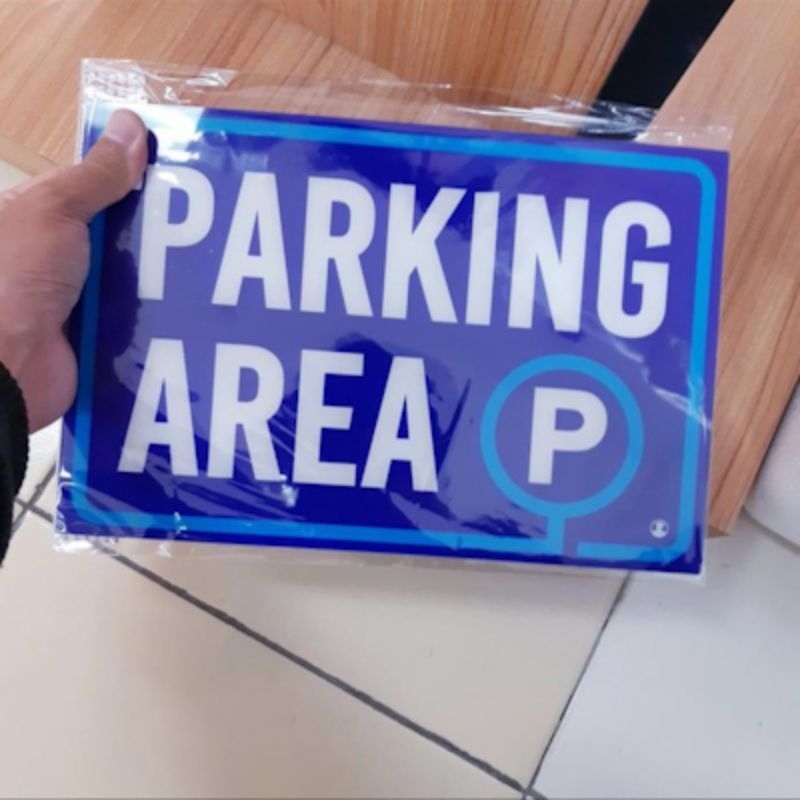 

Label akrilik tulisan Parkir Area