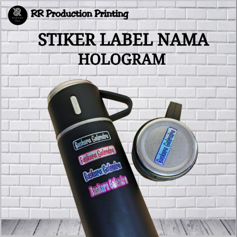

Isi 48 dan 96 pcs - Stiker Label Nama Hologram/Stiker Label Nama/Stiker