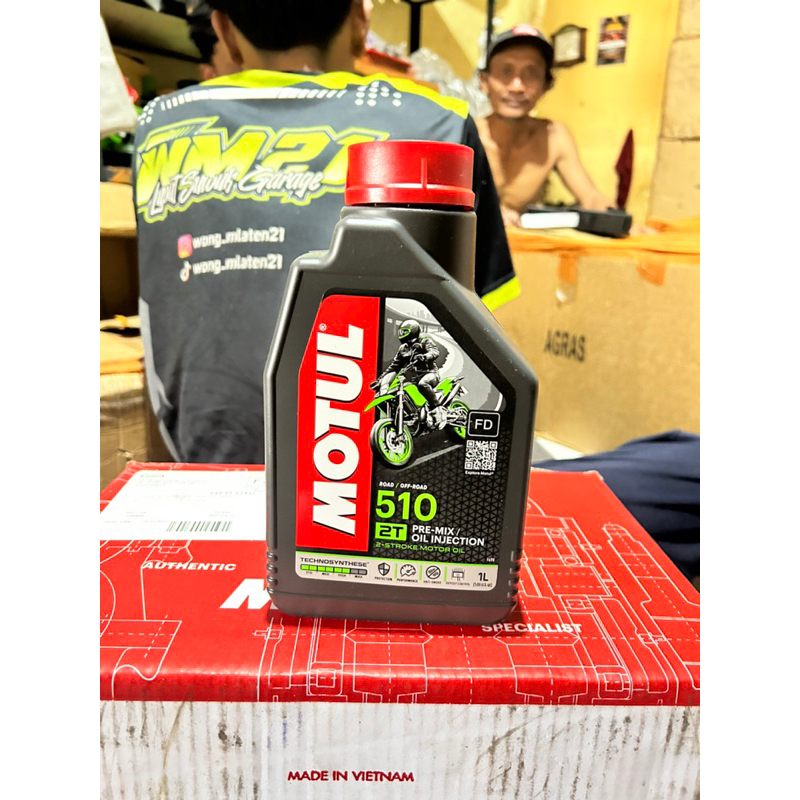 OLI SAMPING MOTUL 510 2 TAK 1 liter OIL MESIN 2T 2TAK GARANSI 100 % ORIGINAL