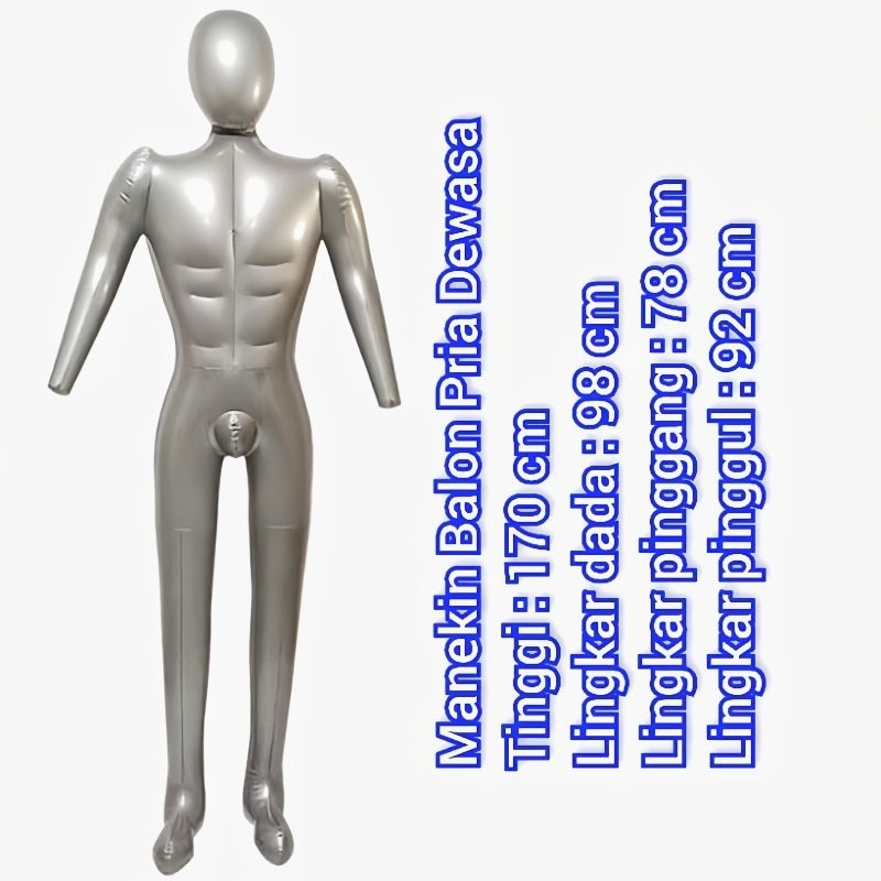manekin full body wanita dan pria dewasa balon