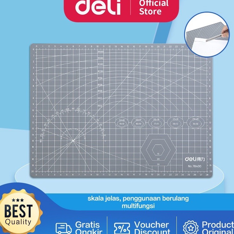 

Bisa Cod Deli Alas Potong Kertas Cutting Mat Serba Guna 784 7841 7842