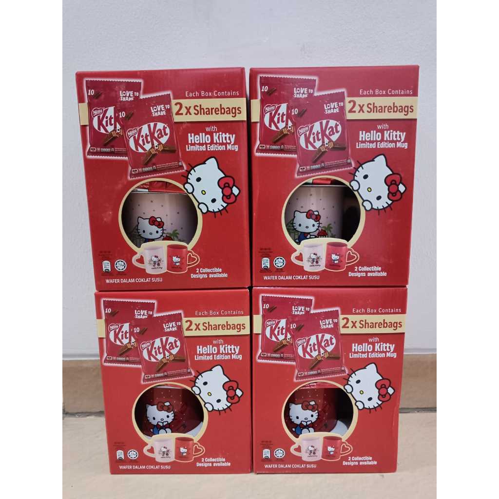

Nestle Kitkat 2X Sharebags with Hello Kitty Limited Edition Mug Original