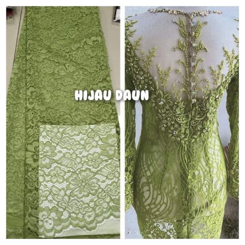 BROKAT KEBAYA METERAN / KAIN BROKAT MOTIF BUNGA