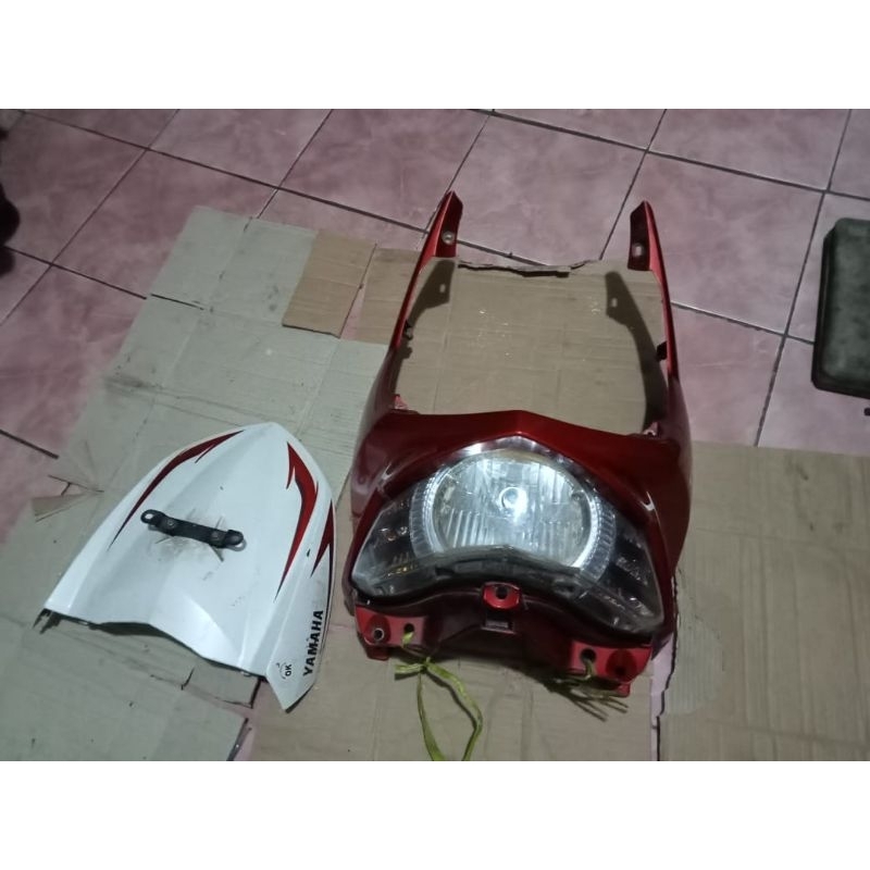 body depan set reflektor sama tameng depan Yamaha Mio soul GT 115 original cabutan motor