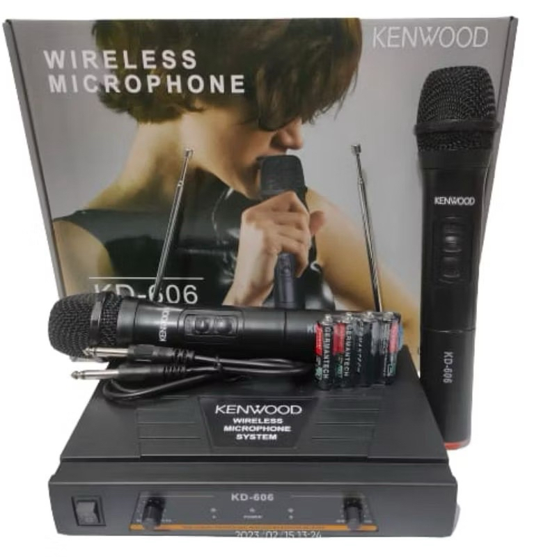 Mic wireless KENWOOD KD 606 microphone duoble wireless
