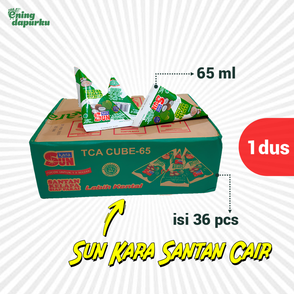 

Sun Kara Santan Cair TCA 65 ml | 1 Dus isi 36 pcs