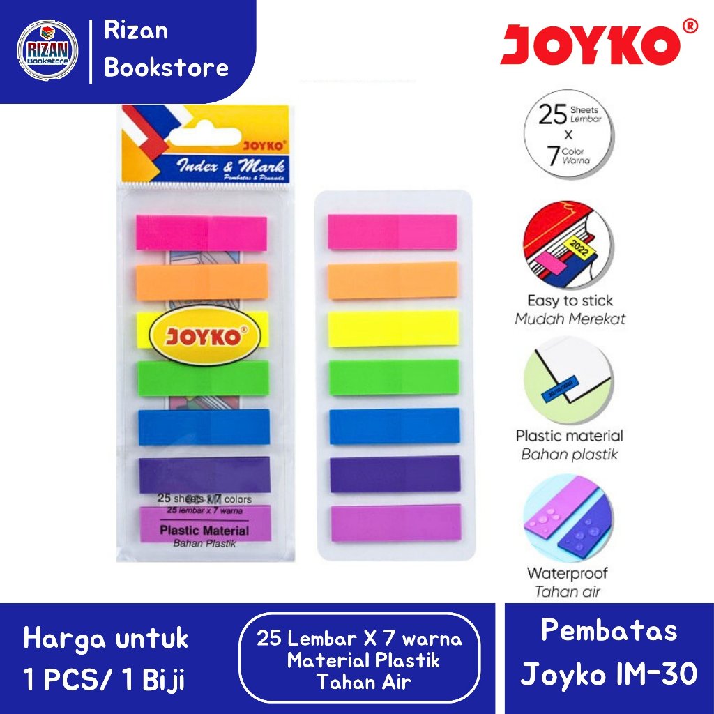 

[JOYKO] Penanda / Index & Mark / Pembatas IM-30 Plastik