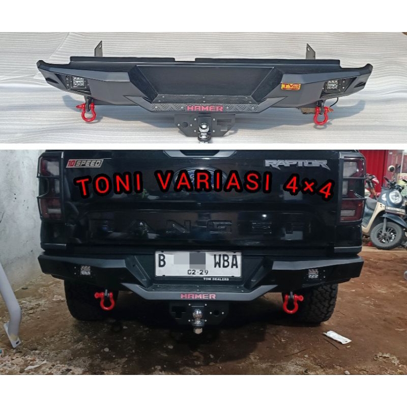Bemper Bumper Belakang Ford Ranger Raptor F150 Model Hammer V2