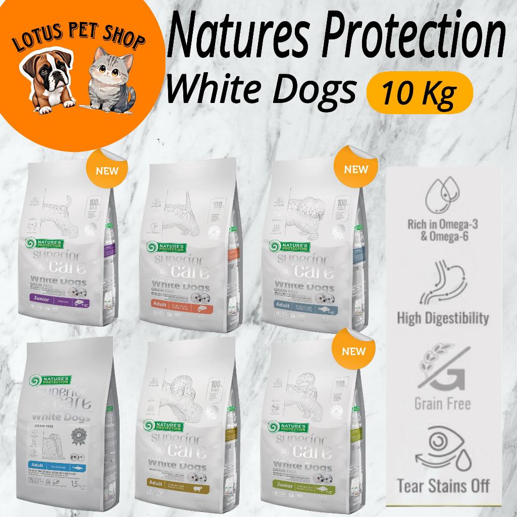 

23bagusmenshop - Nature Protection Dog Food Grain Free White 10kg Makanan Anjing Super Premium