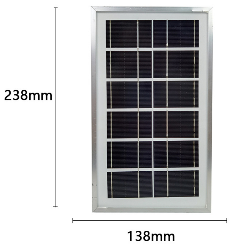 Shoporenku Solar Panel Solar Cell Panel Surya 3Wp Mono 3Watt Monocrystalline