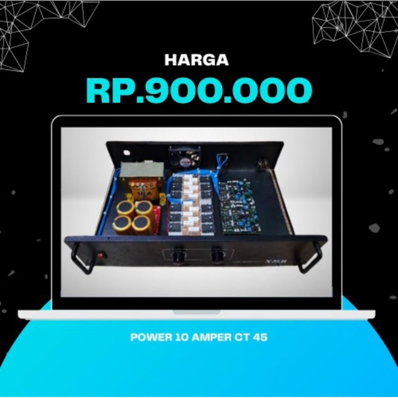 power 10 amper 6set toshiba(1000 wat)