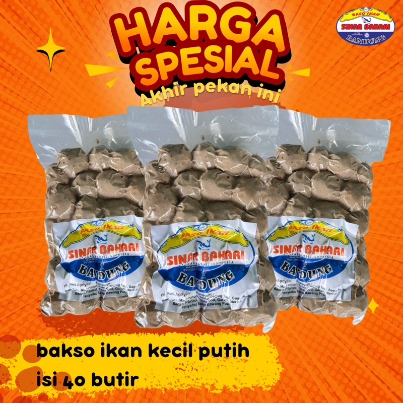 

SINARBAHARI.BDG | bakso ikan kecil putih isi 40 butir