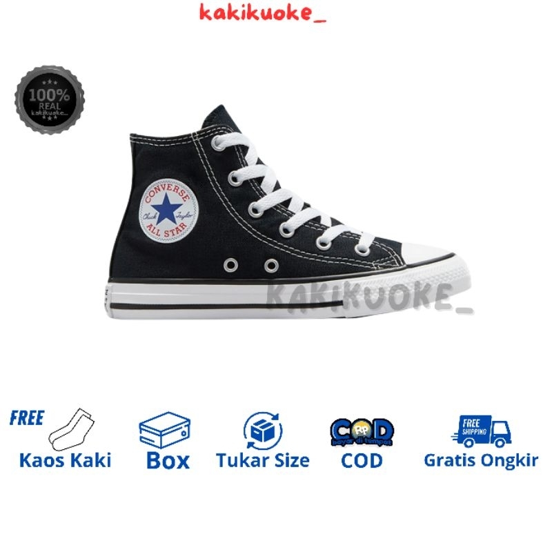 SEPATU CONVERSE HITAM TINGGI MURAH BUAT SEKOLAH DAN NGAMPUS KEREN