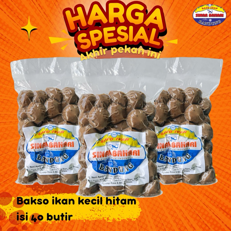 

SINARBAHARI.BDG | bakso ikan kecil hitam isi 40 butir