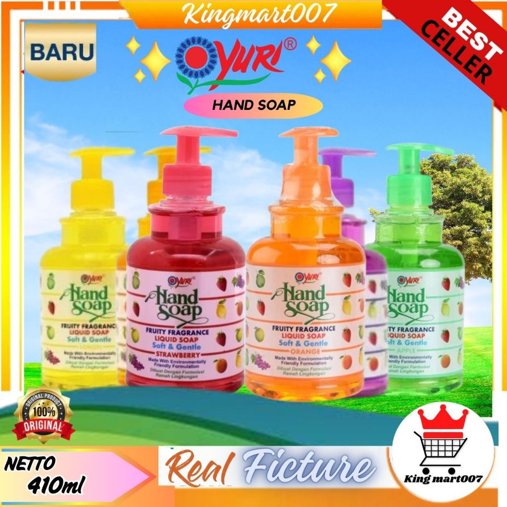 YURI Hand Soap 410ml Botol Pump ORIGINAL