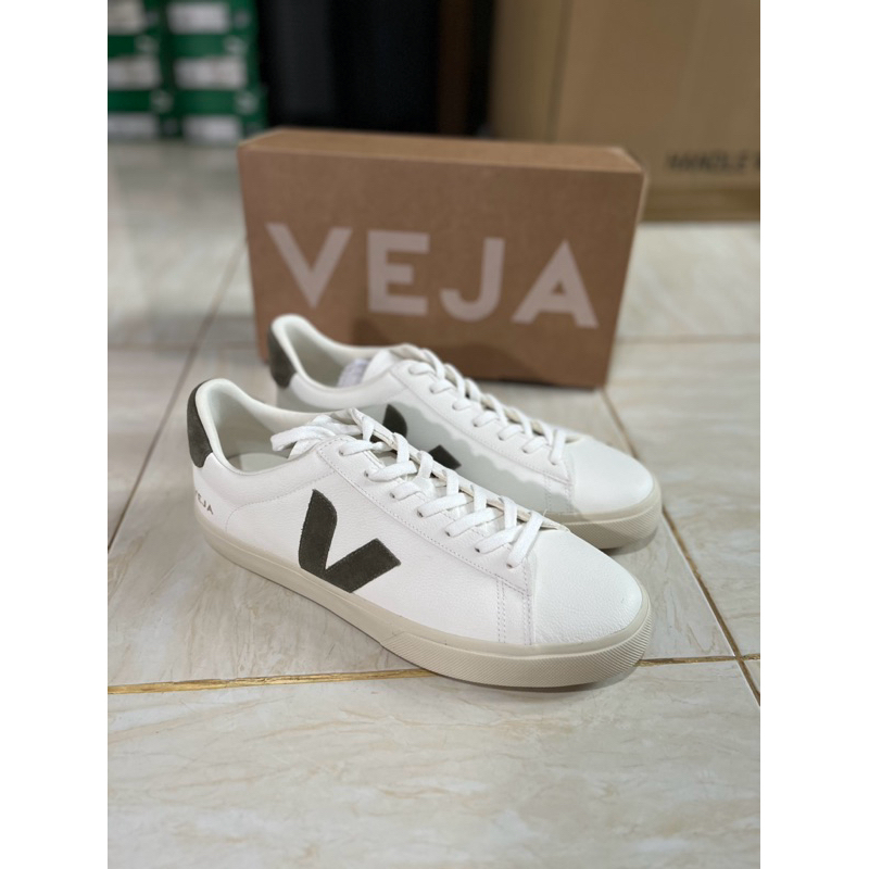 VEJA CAMPO KHAKI WHITE GREEN ORIGINAL