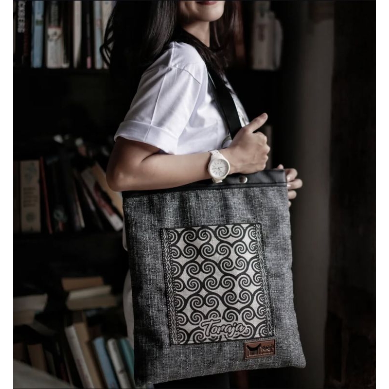 Totebag Toraja Tas Tote Oleh Oleh Toraja