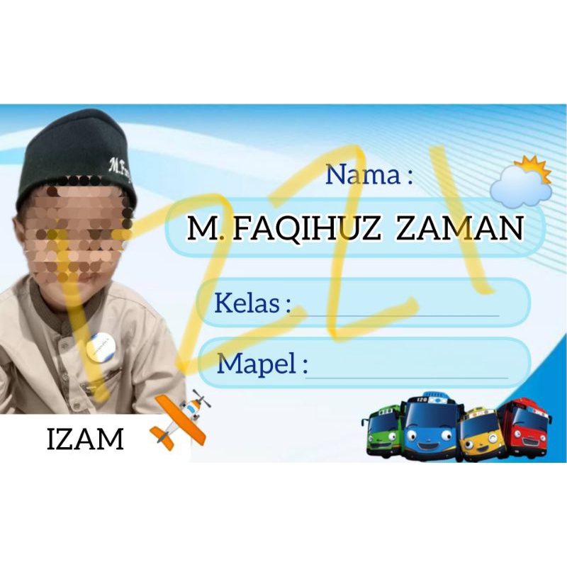 

STIKER NAMA BUKU free FOTO uk 10 isi 24pcs