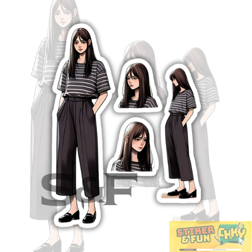 

Stiker Sticker Pack Vinyl Laminasi CUTE GIRL ANIME CUTE 39