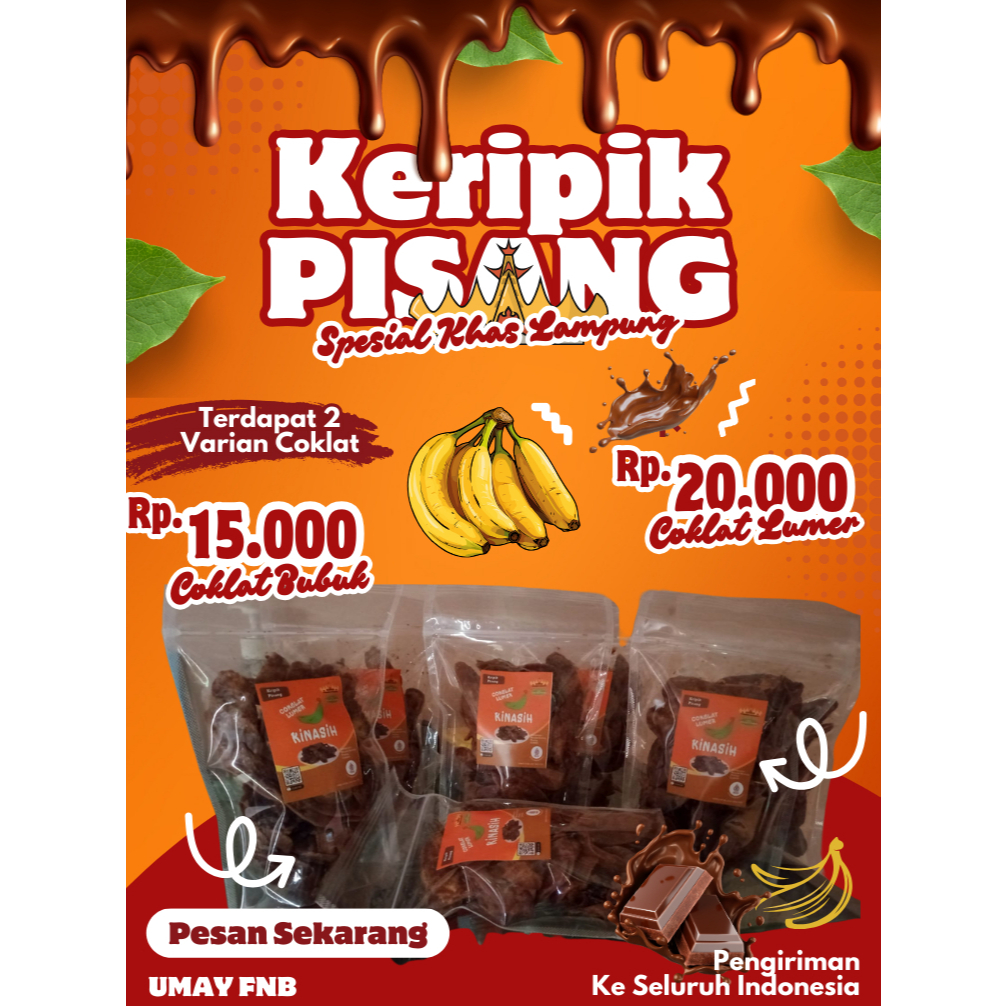 

Keripik Pisang Lumer dan Pisang Bubuk Khas Lampung - Dikirim Langsung Fresh dari Lampung