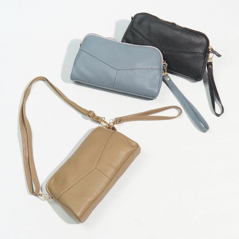 Tas selempang kulit asli garut tas hp kulit asli garut