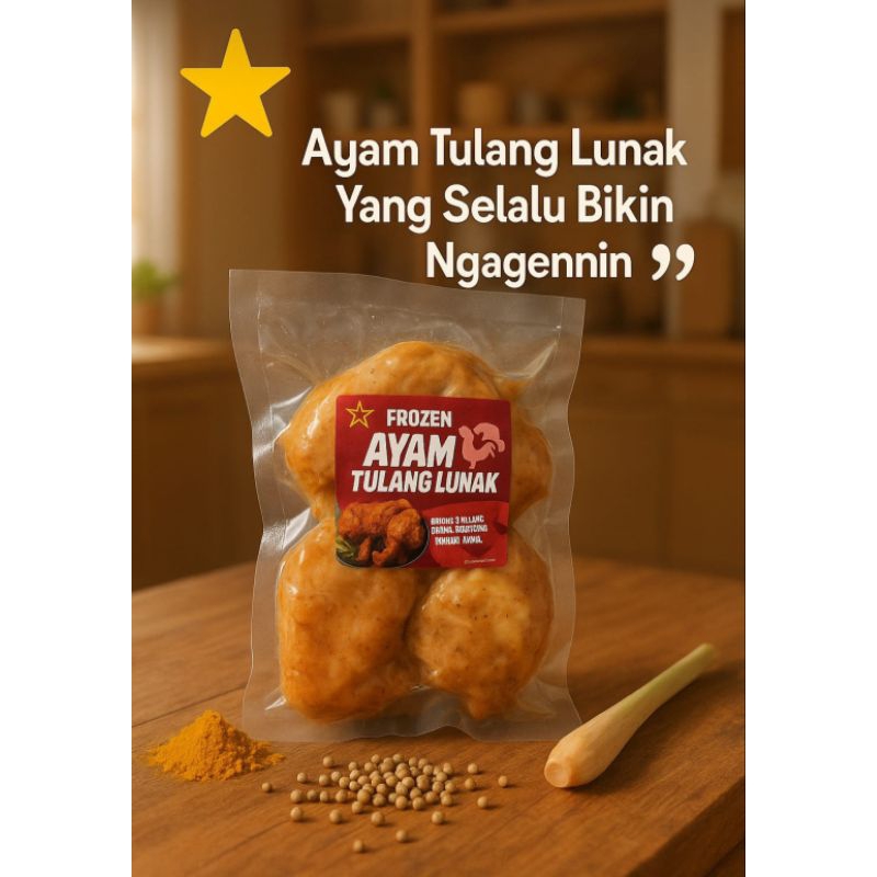 

❤️(H-2)❤️Ayam Frozen Tulang Lunak 500gr