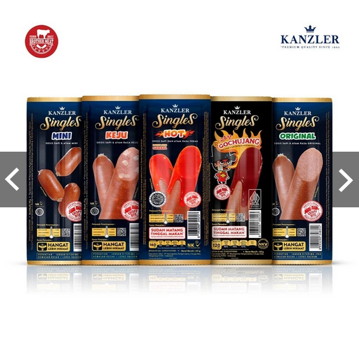 

Kanzler Sosis Singles Halal, Sumber Protein Siap Santap