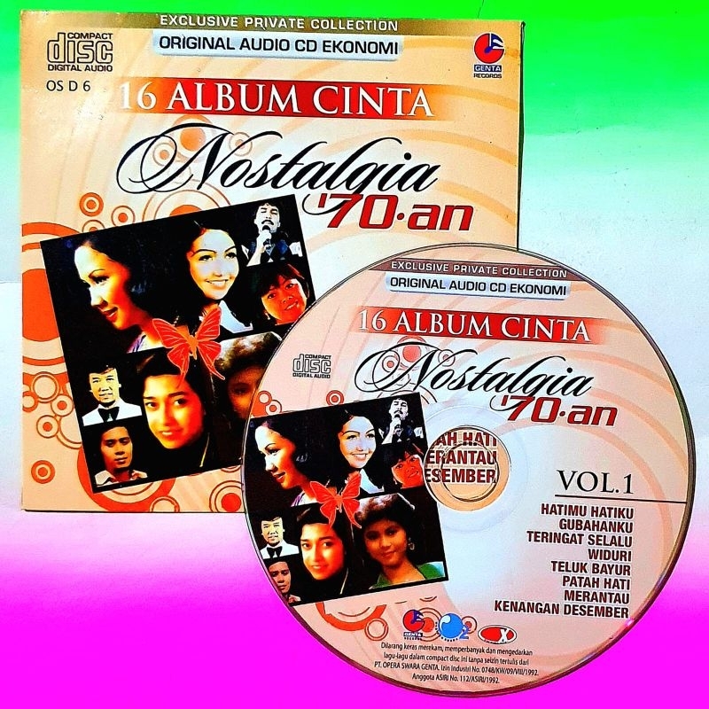 KASET CD MOBIL LAGU POP NOSTALGIA 70AN-KASET CD COMPACT DISC LAGU POP KENANGAN-KASET CD LAGU TEMBANG