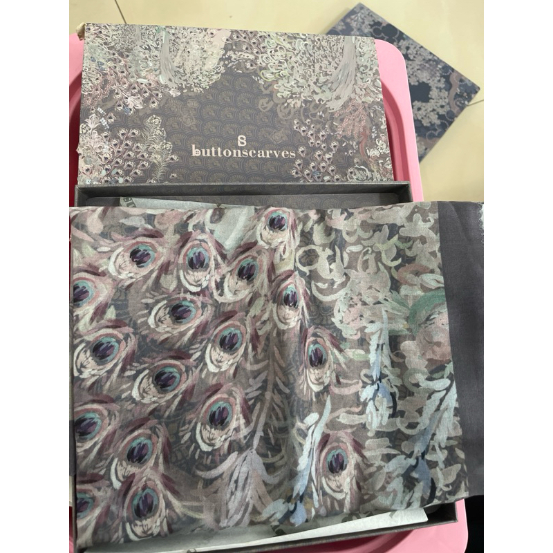 BUTTONSCARVES Ederra Voile Square Shadow PRELOVED