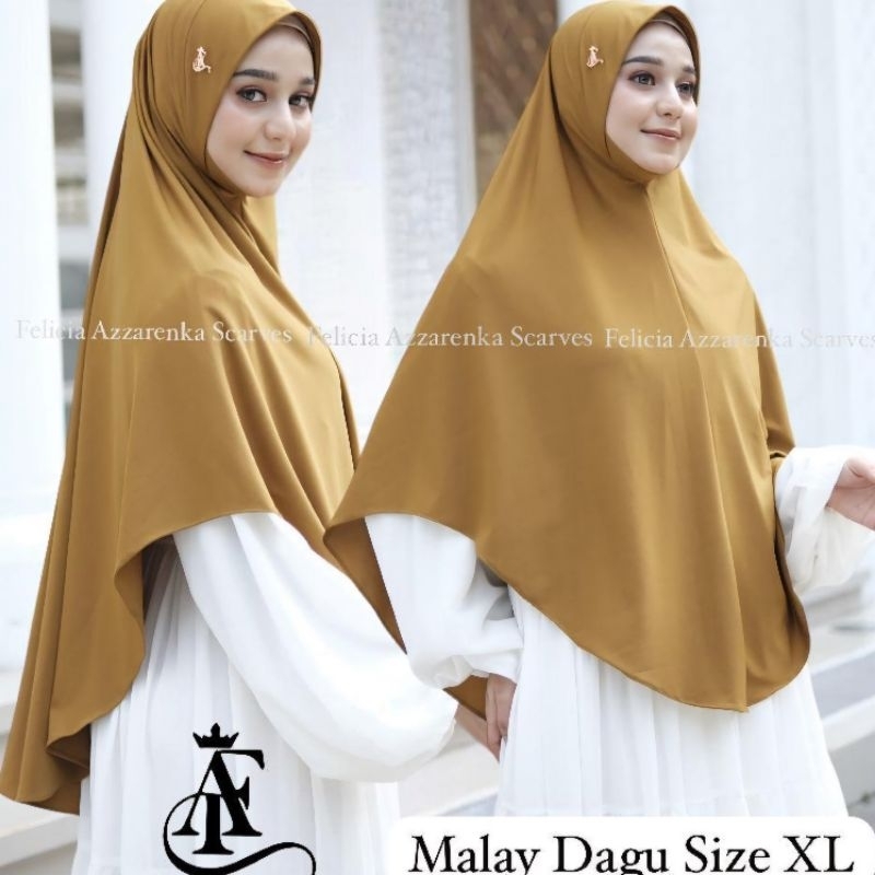 Hijab Malay Dagu FA FALICIA AZZARENKA XL  jersey premium,kerudung dagu FA,hijab malay FA