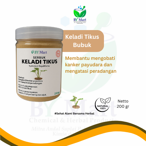 

BY KIMIA & HERBAL - Keladi Tikus Bubuk (250gr) (500gr) (1kg) Obat Herbal Untuk Mengobati Kanker Payudara