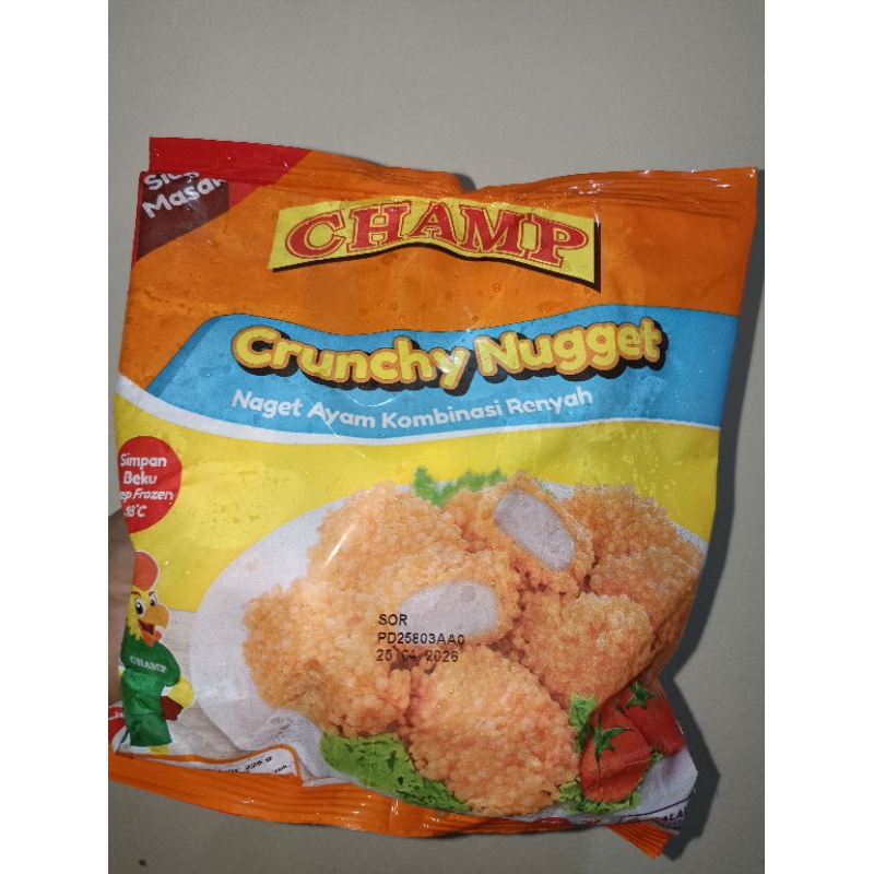 

CHAMP CRUNCHY NUGGET 225gr / Nugget Ayam Krispi