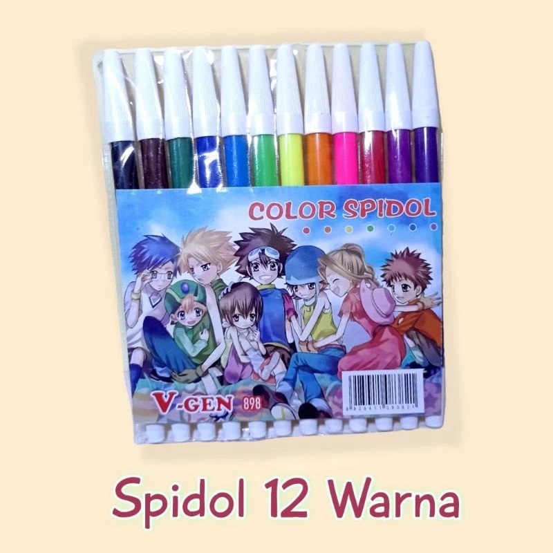 

Spidol 12 Warna Color Spidol 898 V-GEN