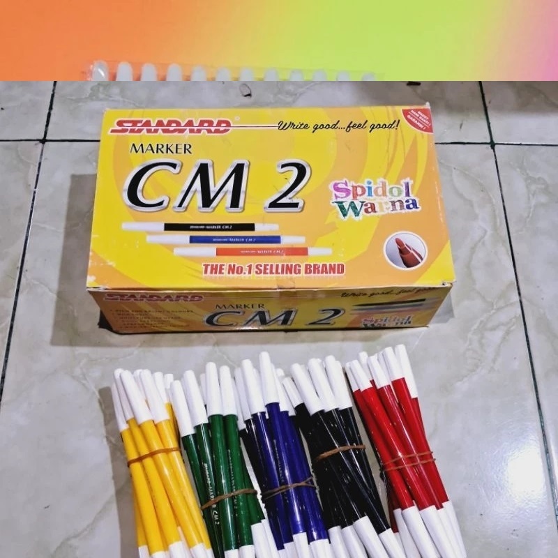 

Spidol Kecil Standar Marker CM 2 Aneka Warna