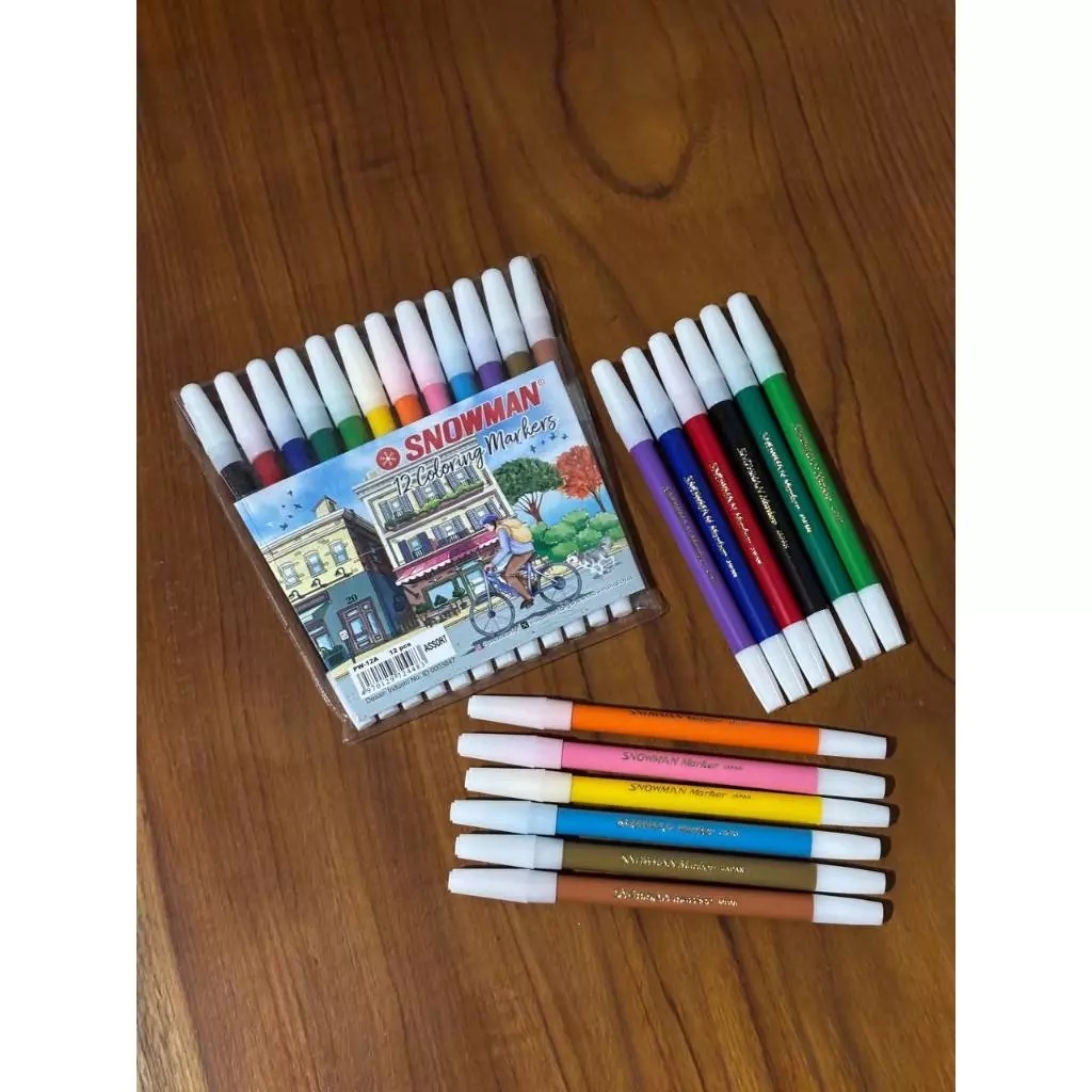 

Spidol 12 Warna Coloring Markers Snowman