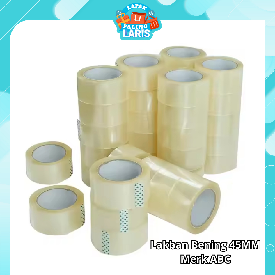 

LPL - Lakban Bening 45MM Merk ABC TAPE Lakban Coklat Murah