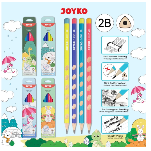 

Pencil Pensil Joyko P-8149 2B 1 Box 12 Pcs