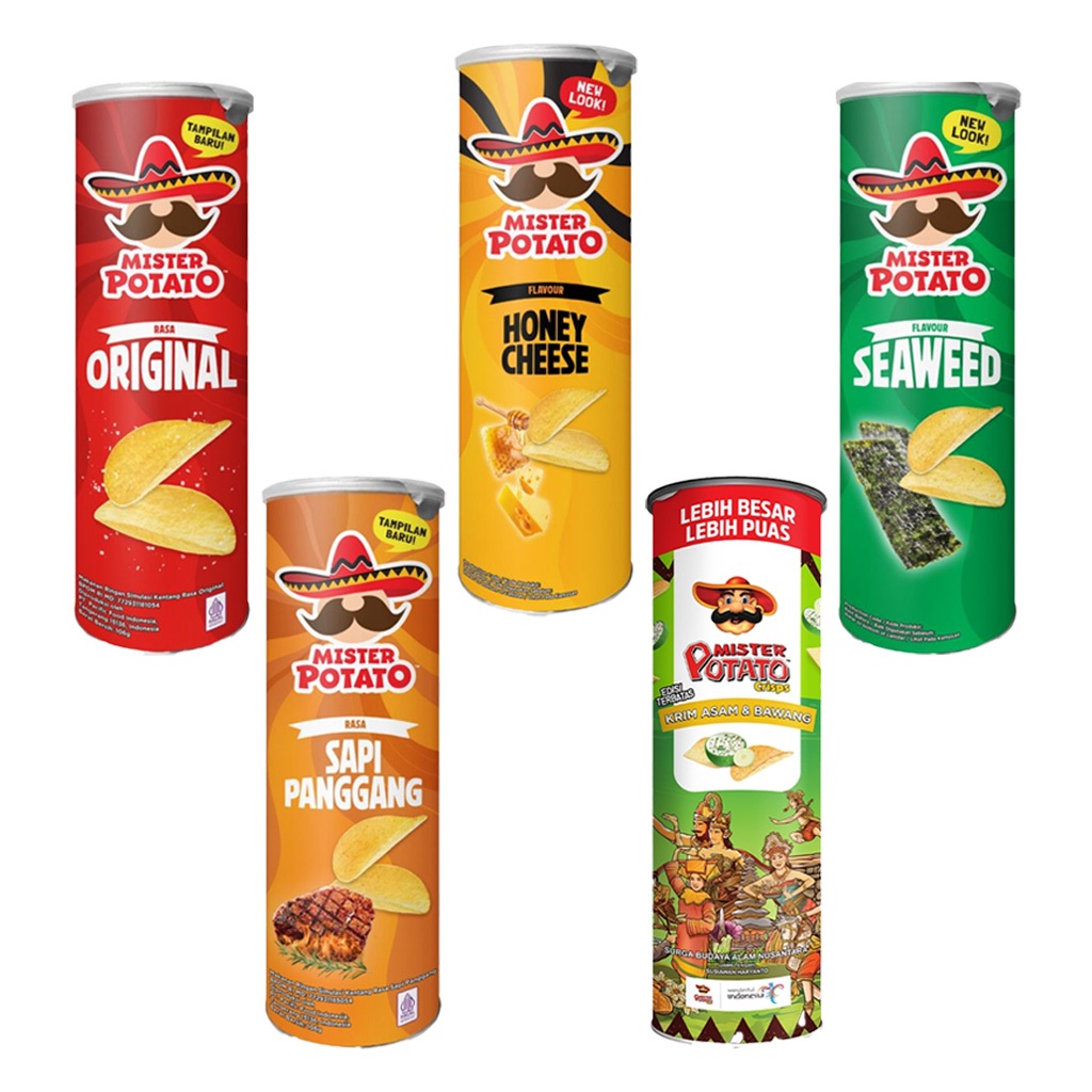 

Mr Potato / Mister Potato Crisps Large / Kripik Kentang 106 Gr