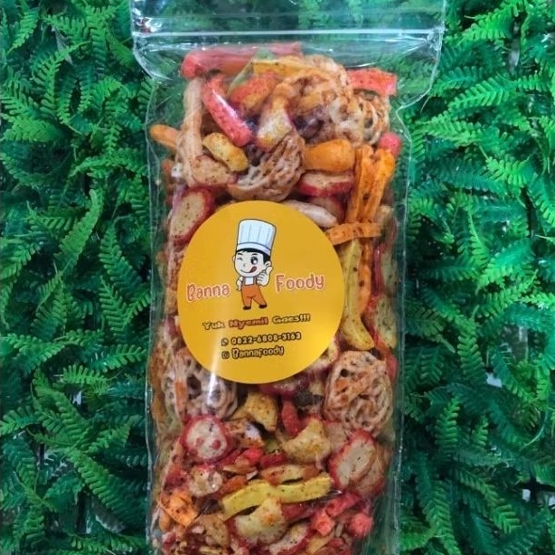 

KERUPUK SEBLAK CAMPUR BANNA FOODY ISI 250 GRAM | Banna Foody | Snack Viral