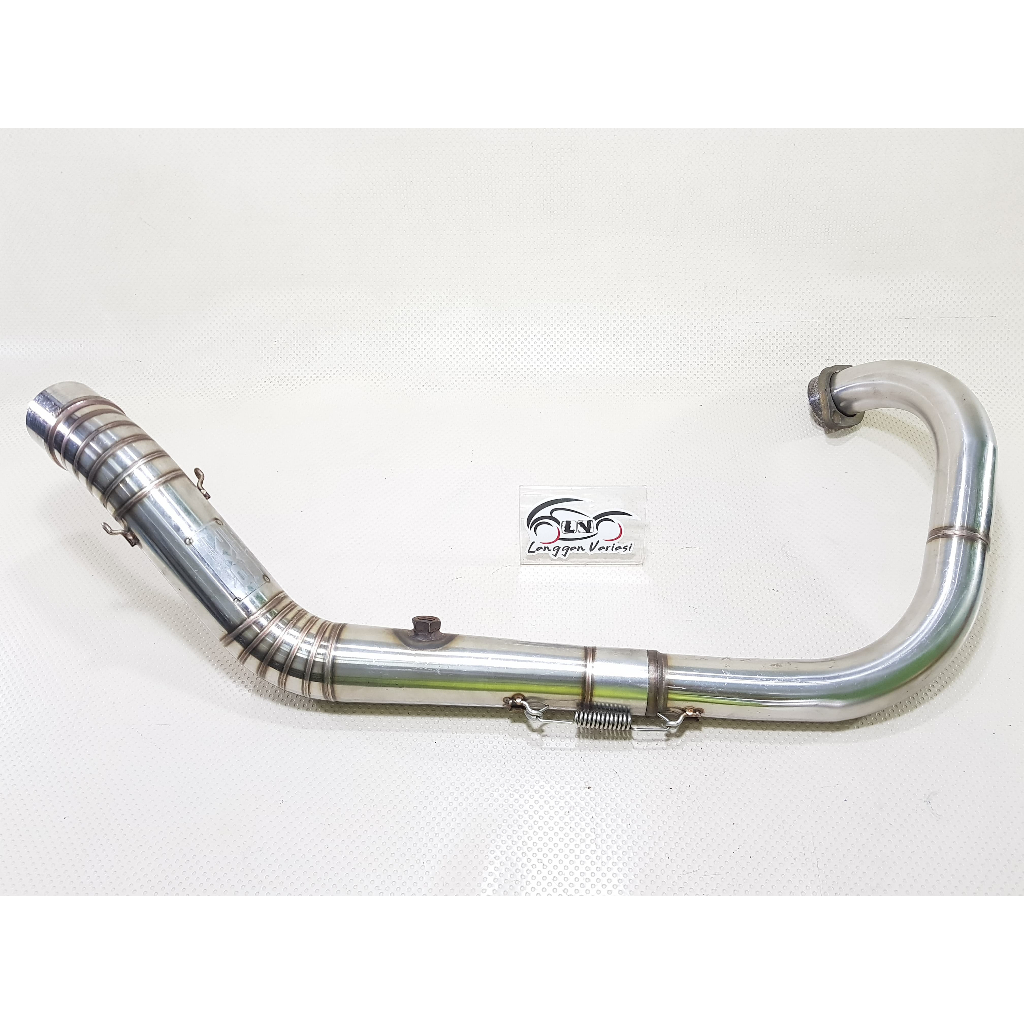 Pipa Leheran / Header Leher Knalpot RX8 N250 SL Ninja 250 RR MONO Stainless Steel
