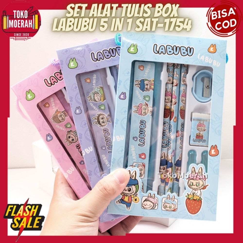 

PAKET ALAT TULIS LABUBU 5 IN 1 SAT-1754 COMPLETE SET ALAT TULIS LABUBU PENSIL PENGGARIS LIPAT SERUTAN LABU LABU PENGHAPUS LABUBU LUCU UNIK KOMPLIT ALAT TULIS PAKET SEKOLAH LABUBU TOKOMOERAH88