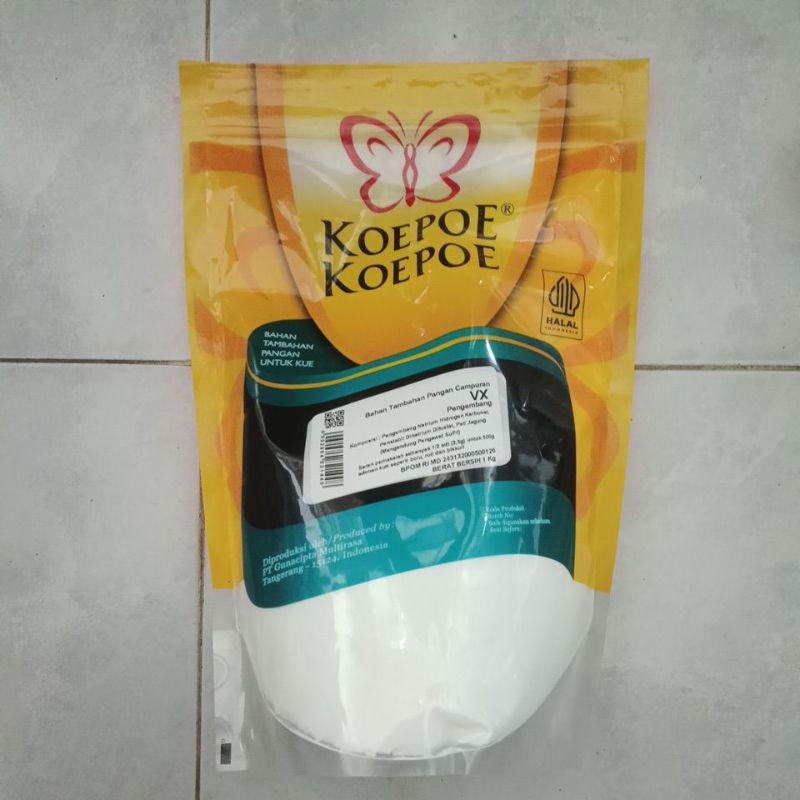 

Koepoe-koepoe VX 1kg Pengembang VX Koepoe Koepoe