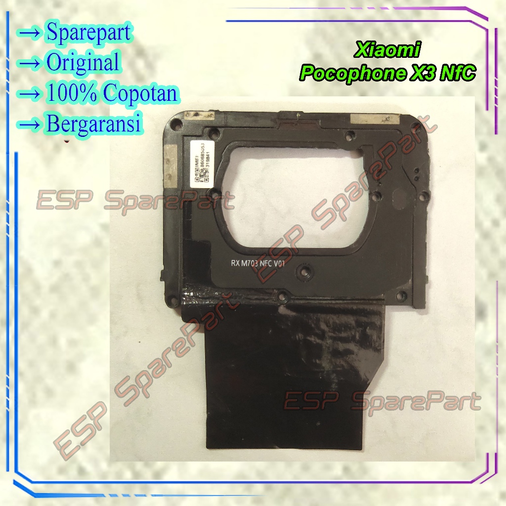 Tutup Mesin Atas Xiaomi Poco X3 NFC / Fleksibel Sensor NFC Copotan