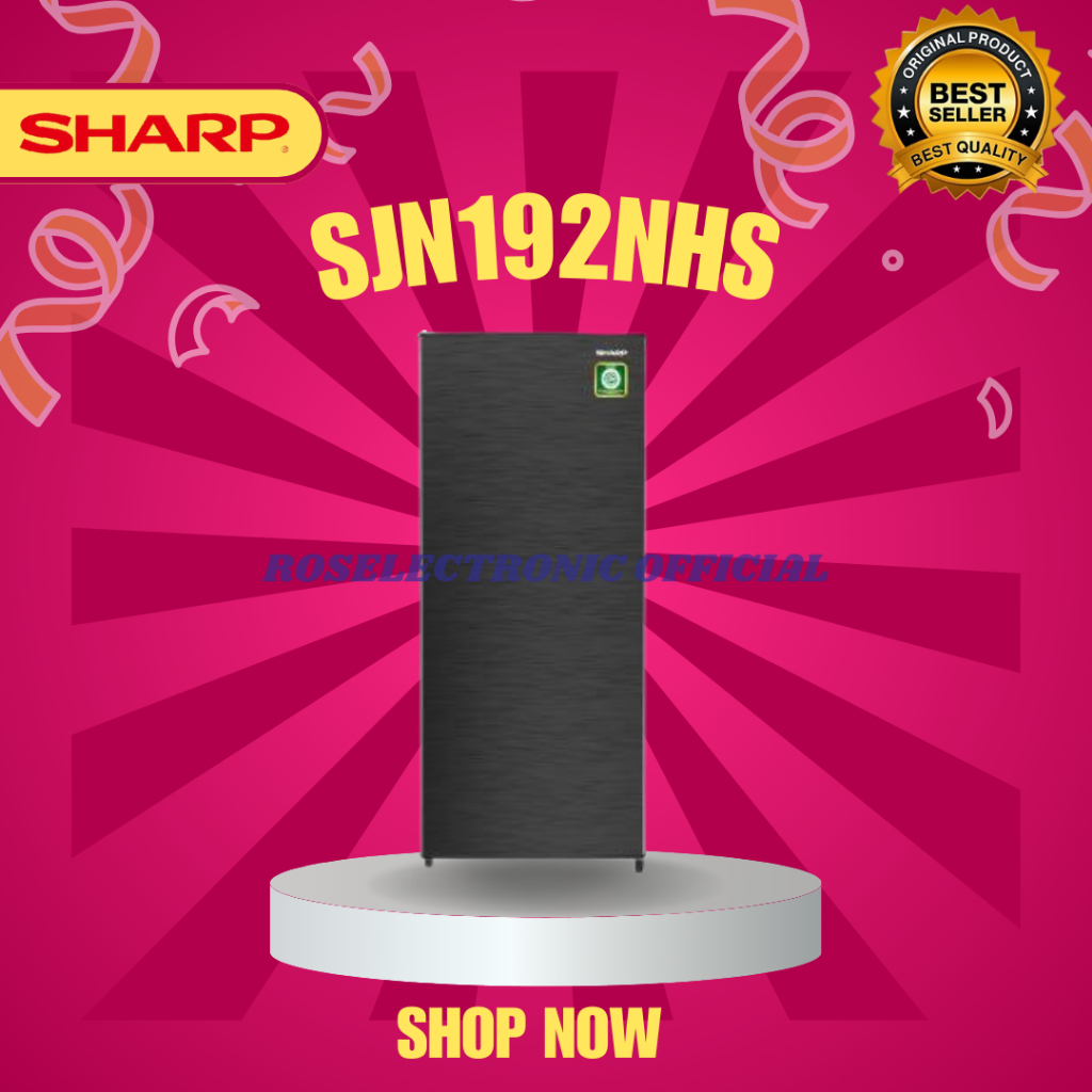SHARP KULKAS 1 PINTU SJN 192NHS 184L MURAH/SJN192NHS/SJN 192 NHS/SJN 192NHS/SJN-192-NHS/SJN-192NHS
