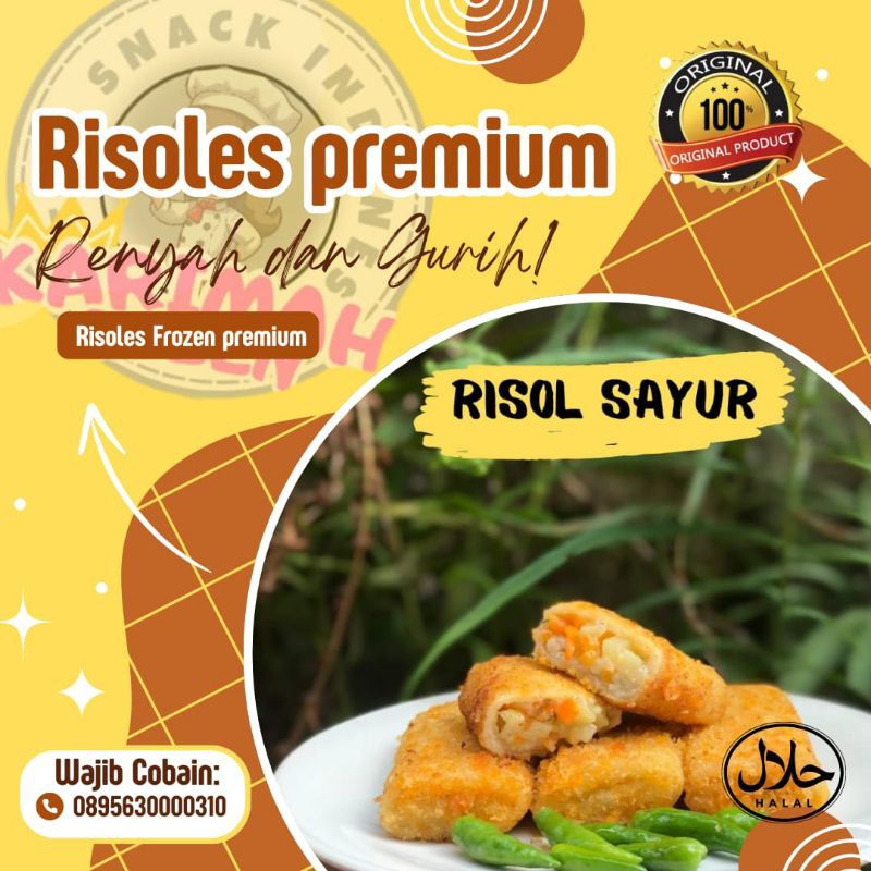 

Risoles sayur frozen karimah 5pcs wortel kentang