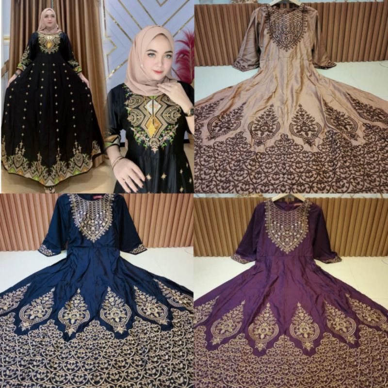 Gamis Hindi Bordir Original