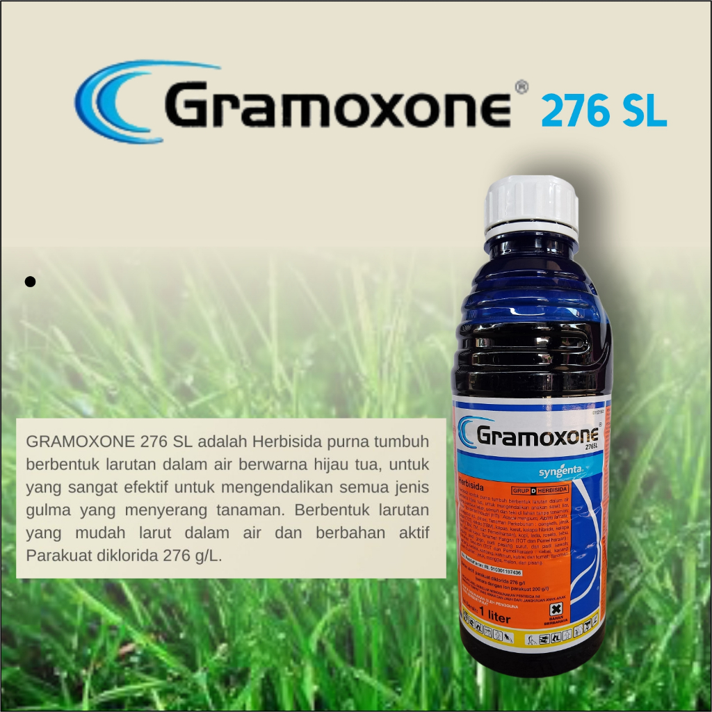 GRAMOXONE ROUNDUP 1LITER terlaris obat rumput ampuh