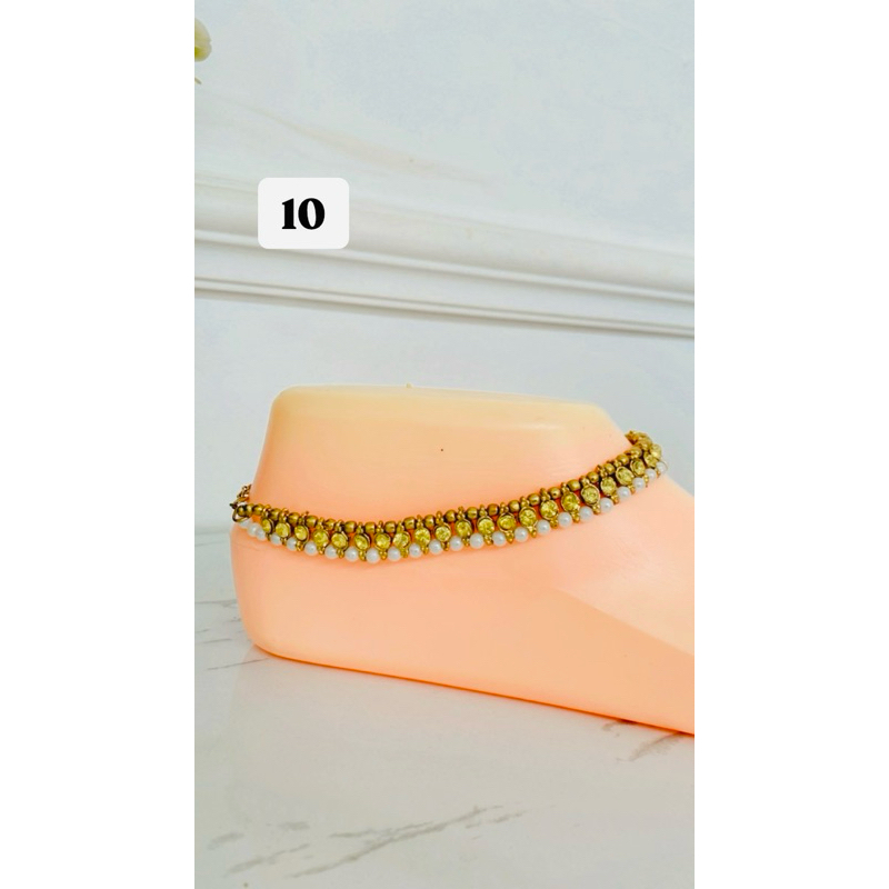 Gelang kaki wanita asli made in India (10) harga per pcs